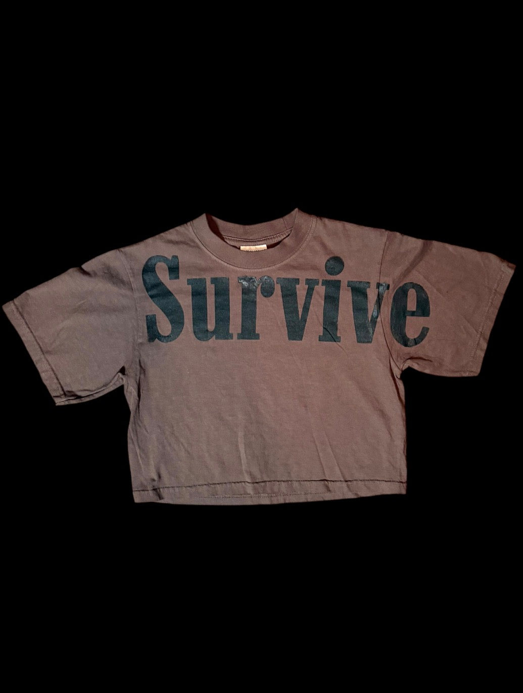 Survive Boxy cropped tee #2